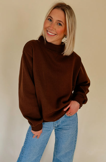 THE PARKER MOCK NECK SWEATSHIRT