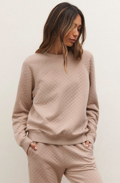 Z SUPPLY VOLT QUILTED SWEATSHIRT