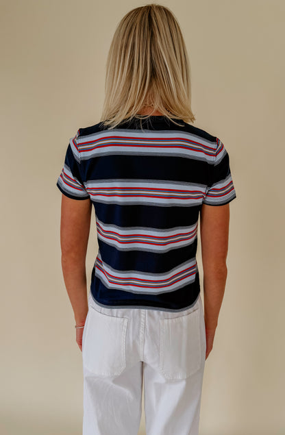DAZE ZUMA SHADOW STRIPE TEE