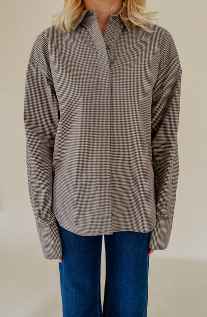 Z SUPPLY ON DUTY GINGHAM BUTTON UP TOP