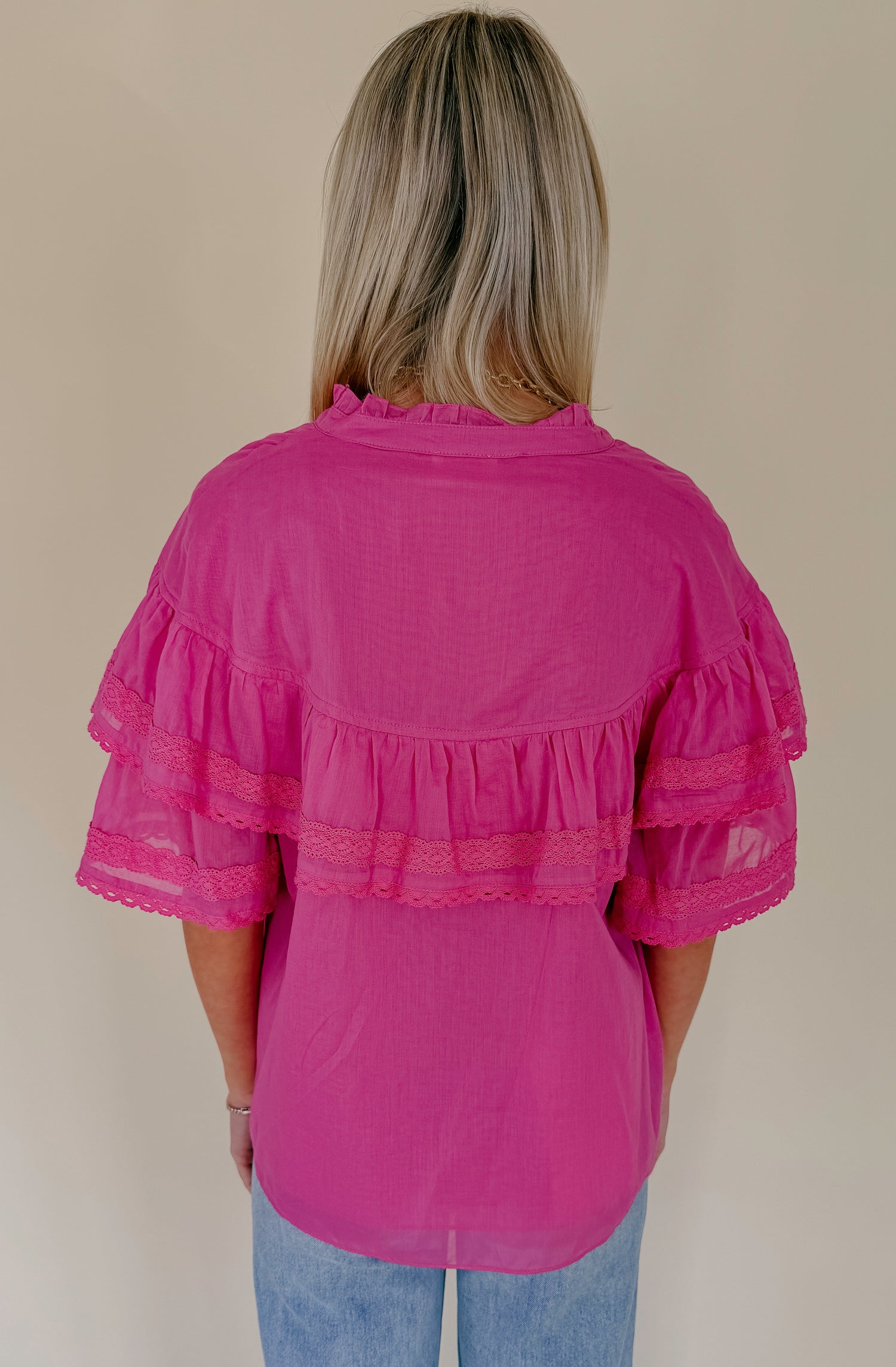 BRUNCH TIME BUTTONED BLOUSE