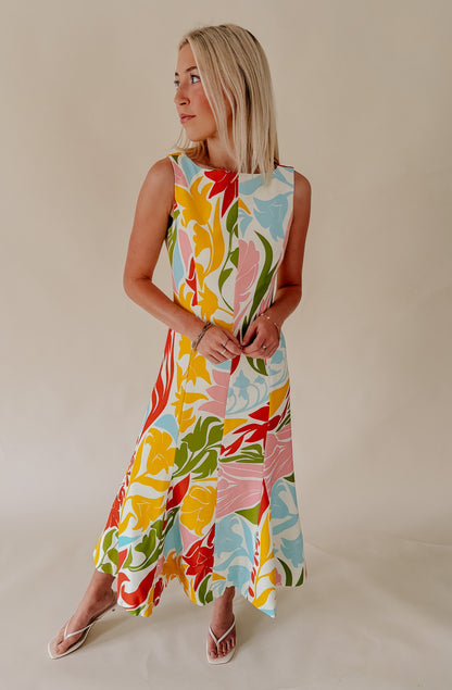 MESTIZA SUNNYSIDE CONVERTIBLE MIDI DRESS