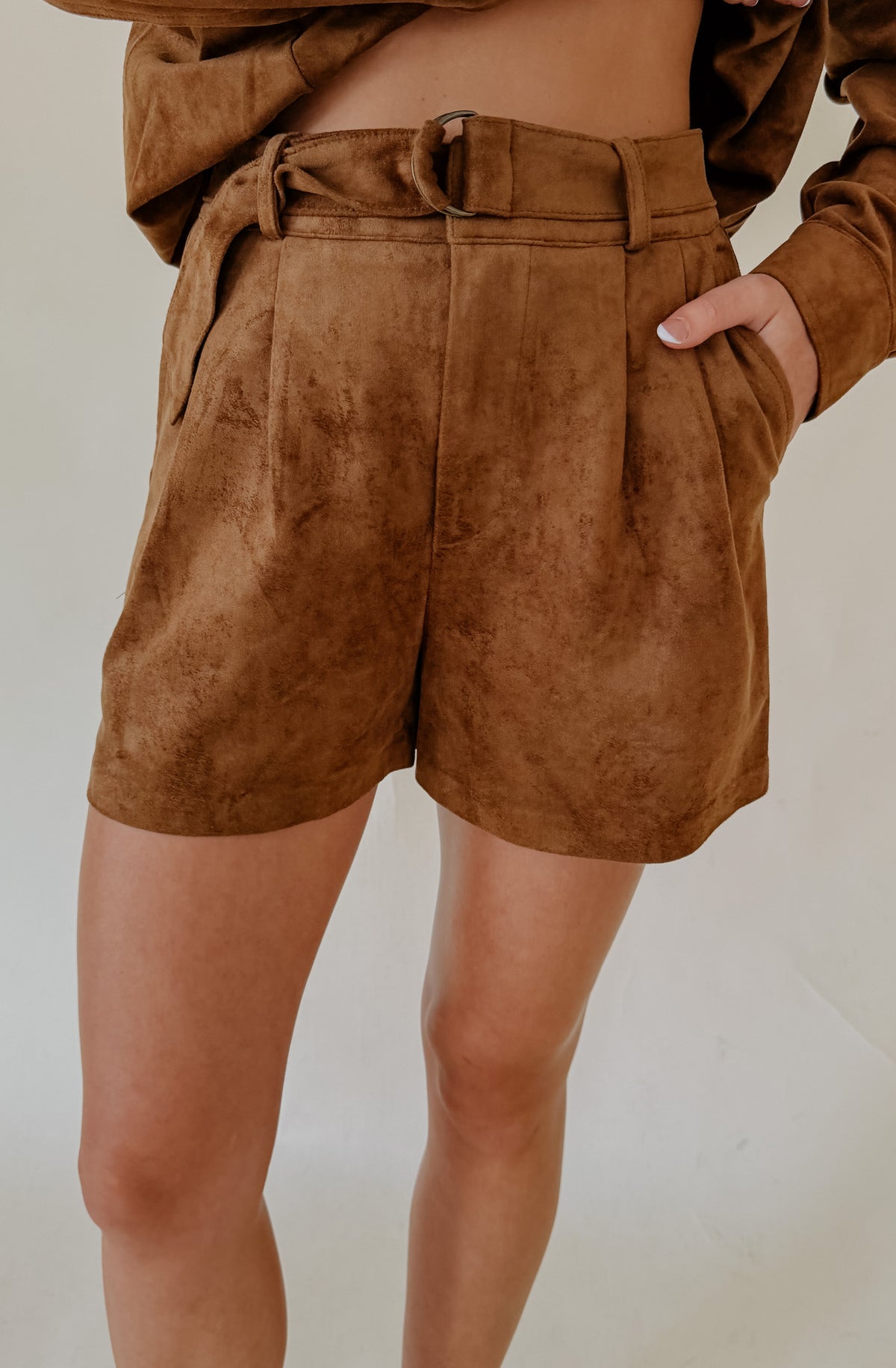 Z SUPPLY IVORY SUEDE SHORT