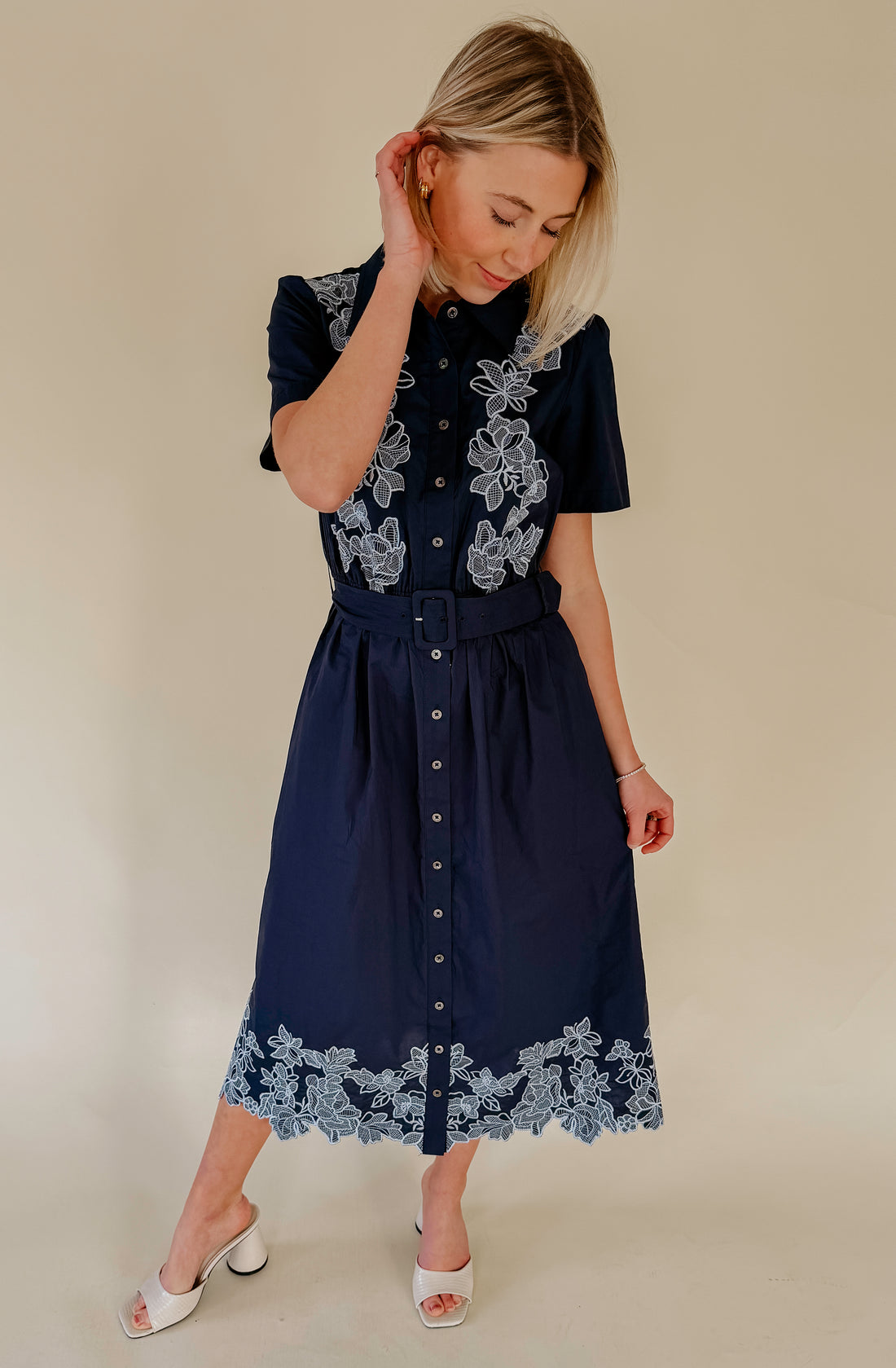 TURNING TIDES FLORAL MIDI