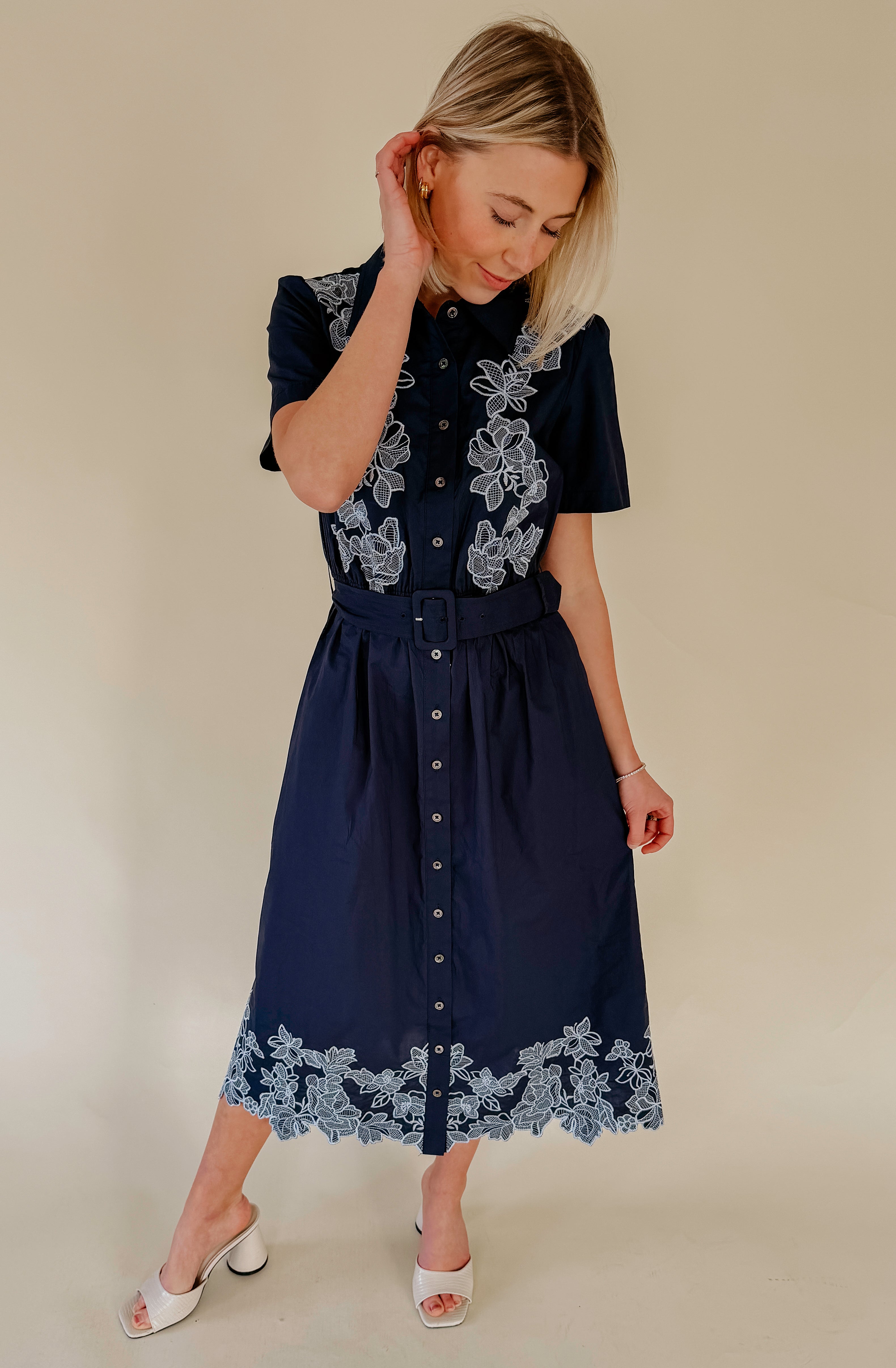 TURNING TIDES FLORAL MIDI