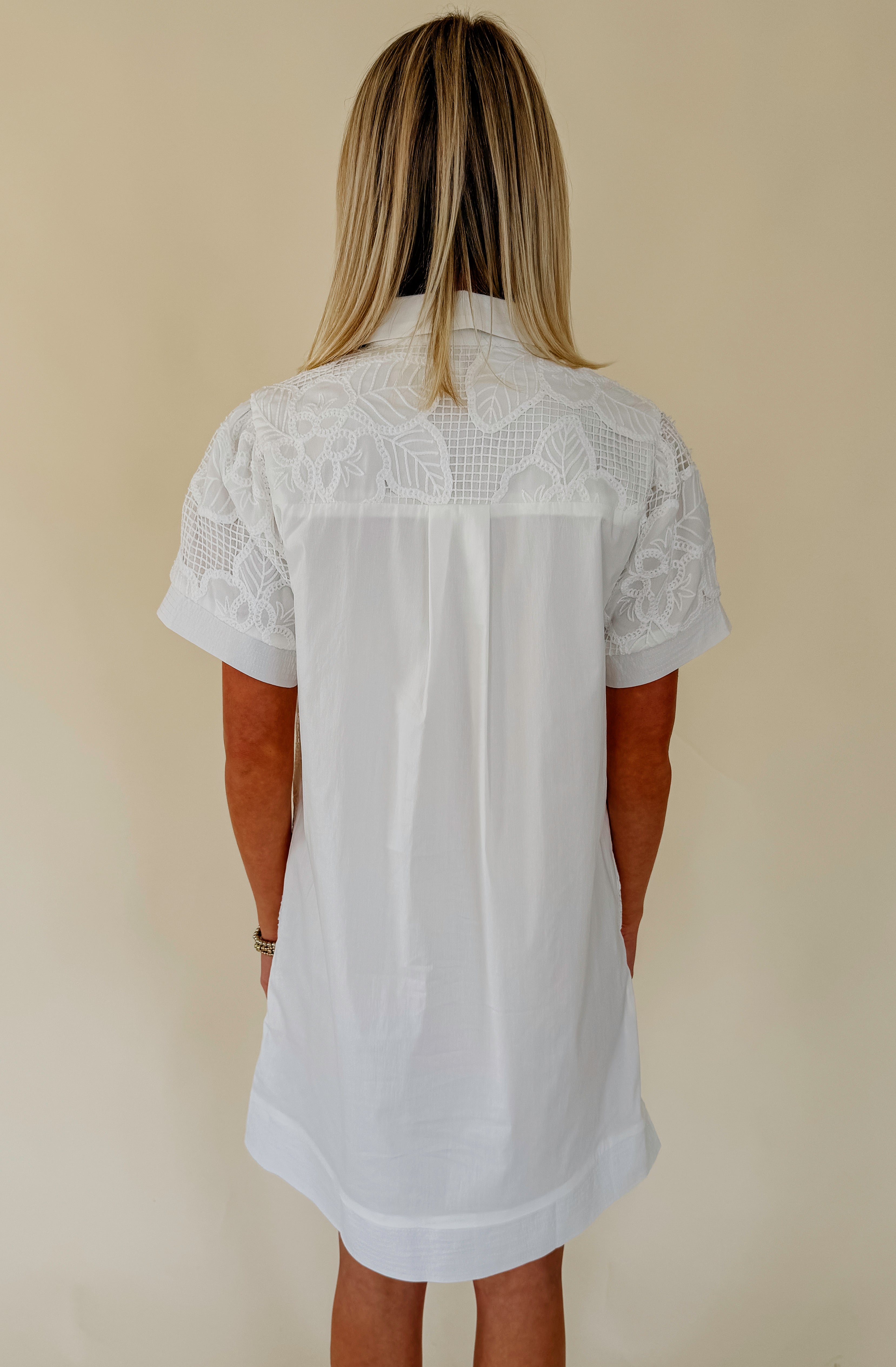 CALLS ME BACK SHIFT MINI DRESS