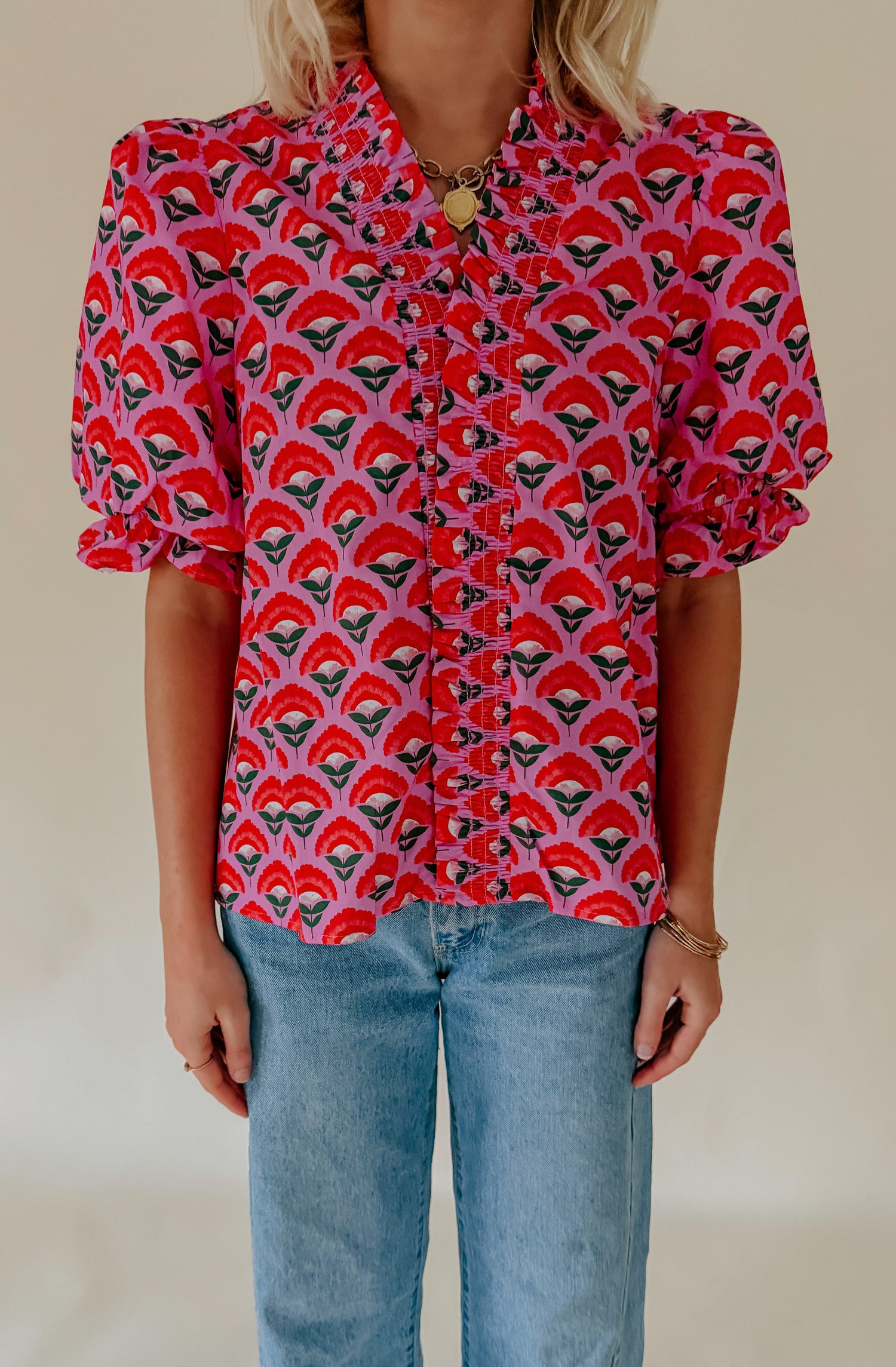 PATTERN PLAY PRINTED BLOUSE