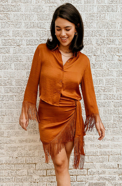 STEVE MADDEN SOFEE FRINGE TOP