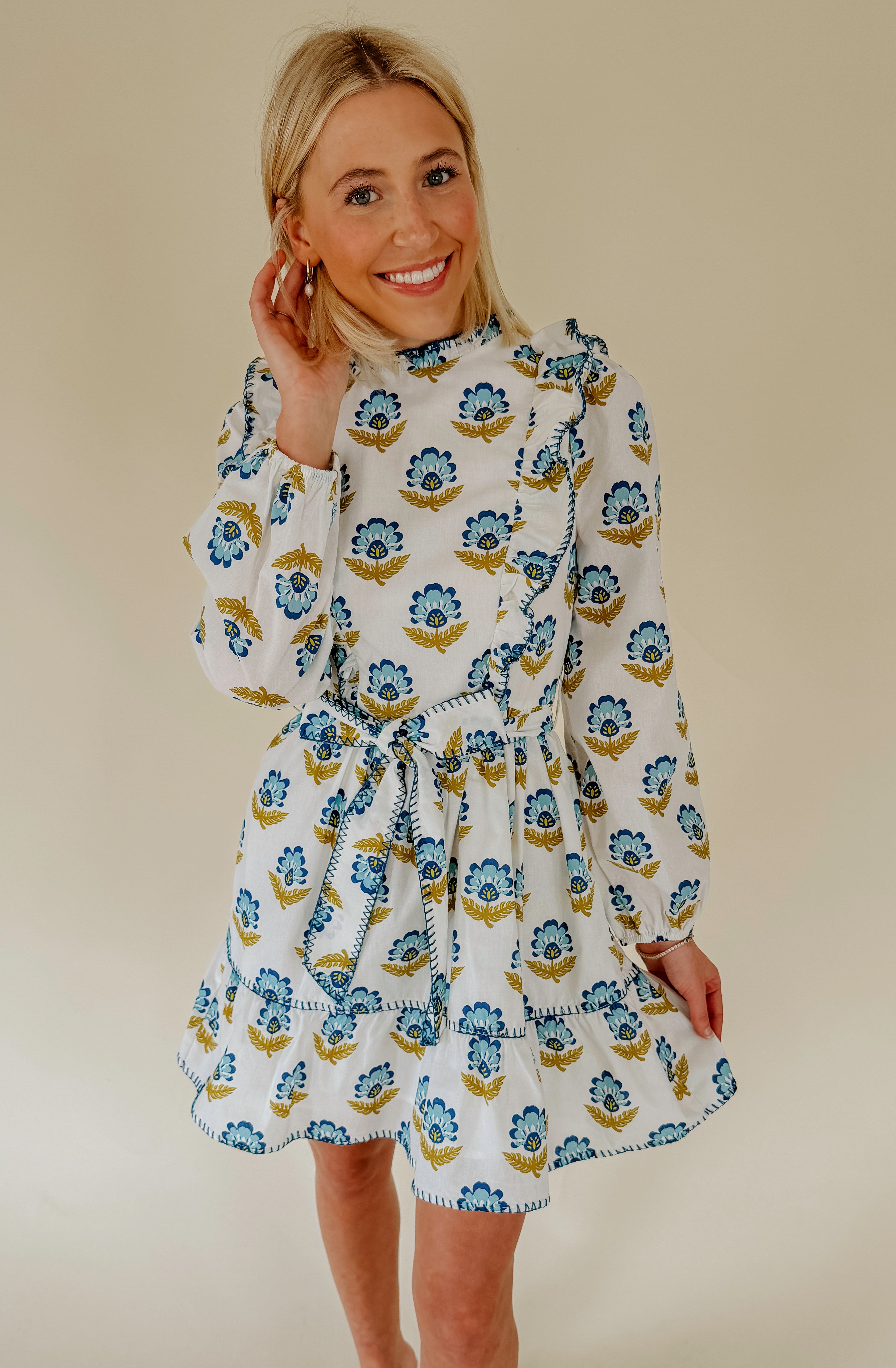 MORE POWER TO YA BELTED MINI DRESS