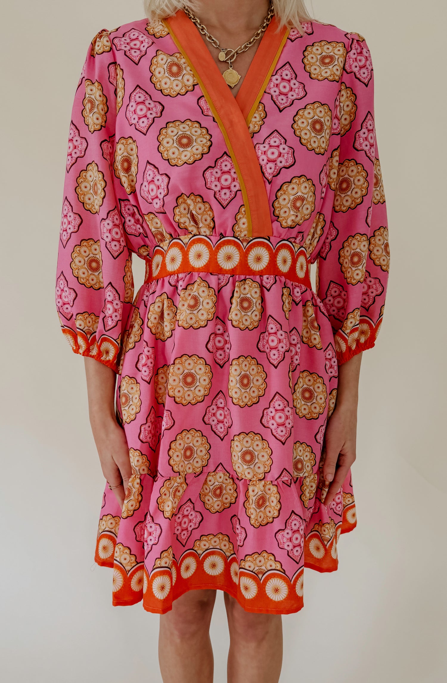 THE PENELOPE PRINTED MINI DRESS