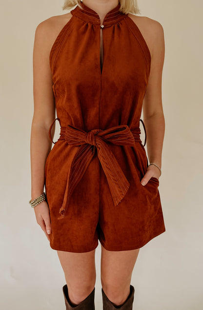 CIEBON LOUISE HALTER NECK ROMPER