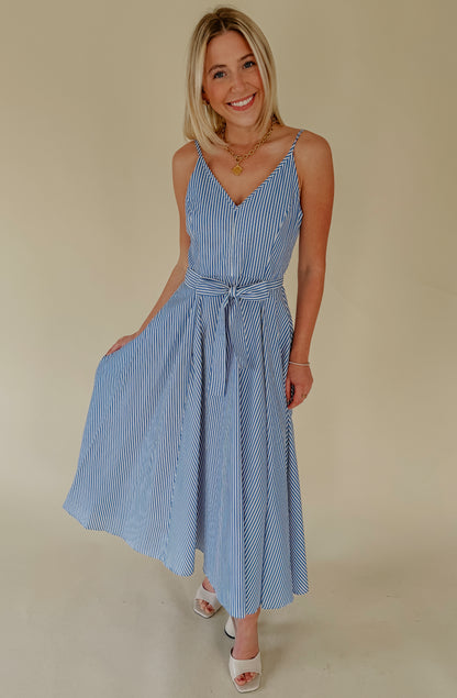 OFF THE GRID MIDI DRESS