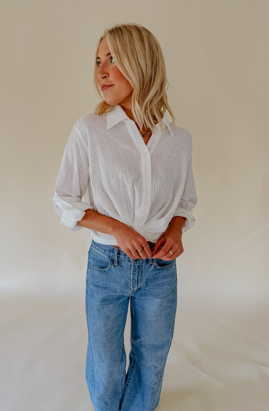 HEARTLOOM RENE BUTTONED BLOUSE