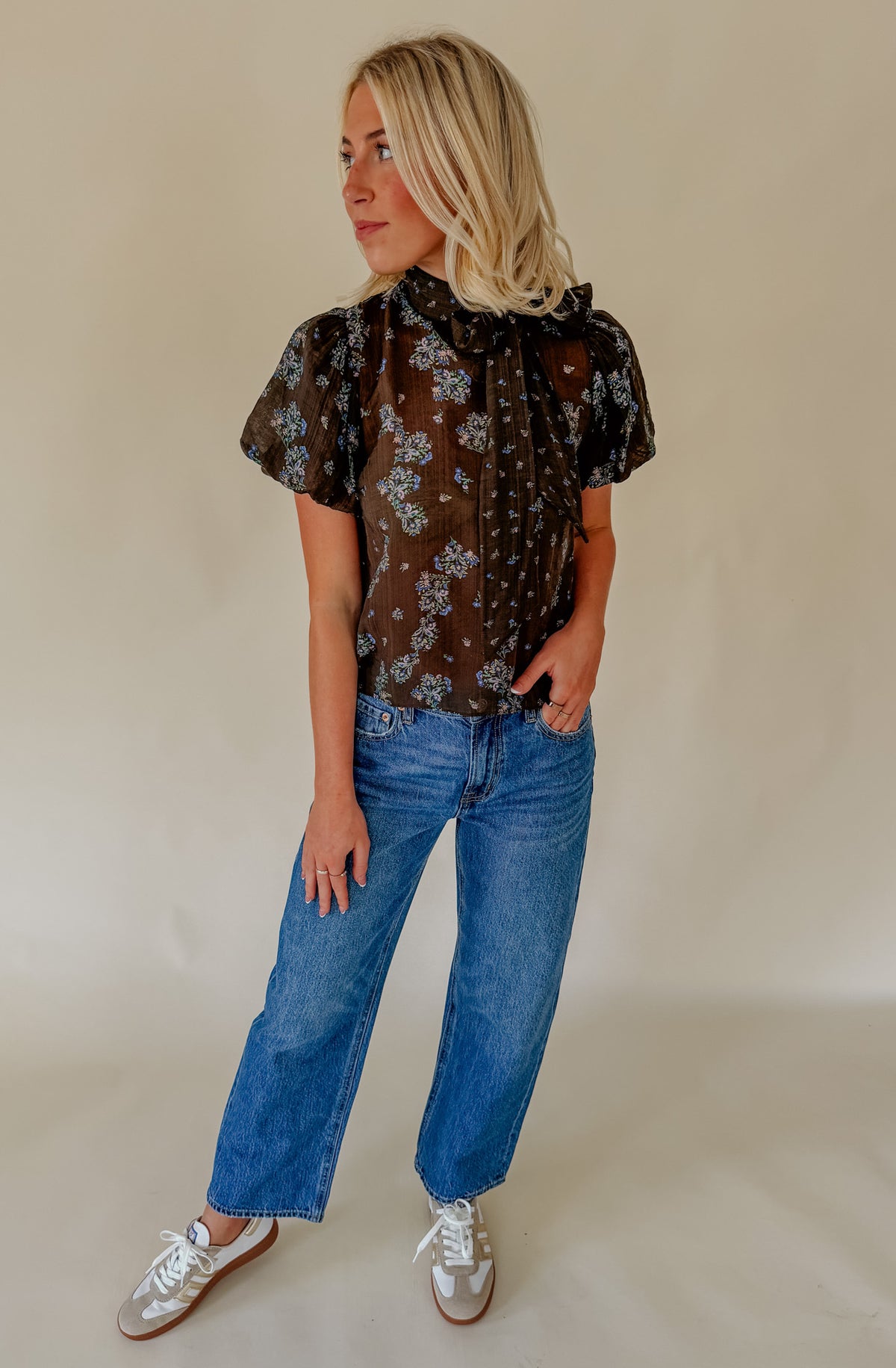 STEVE MADDEN LOLANIE SHEER TOP