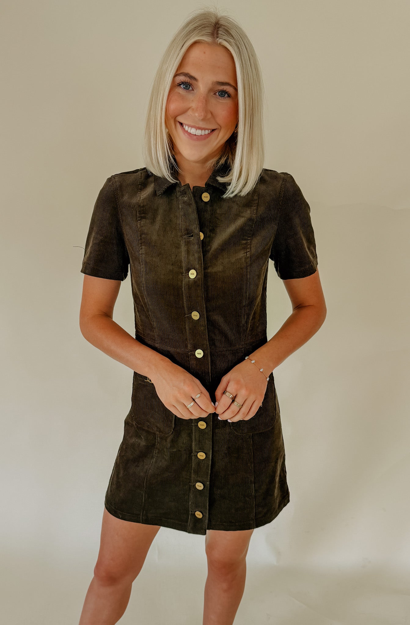 PAIGE CLEMENTINE CORDED DRESS