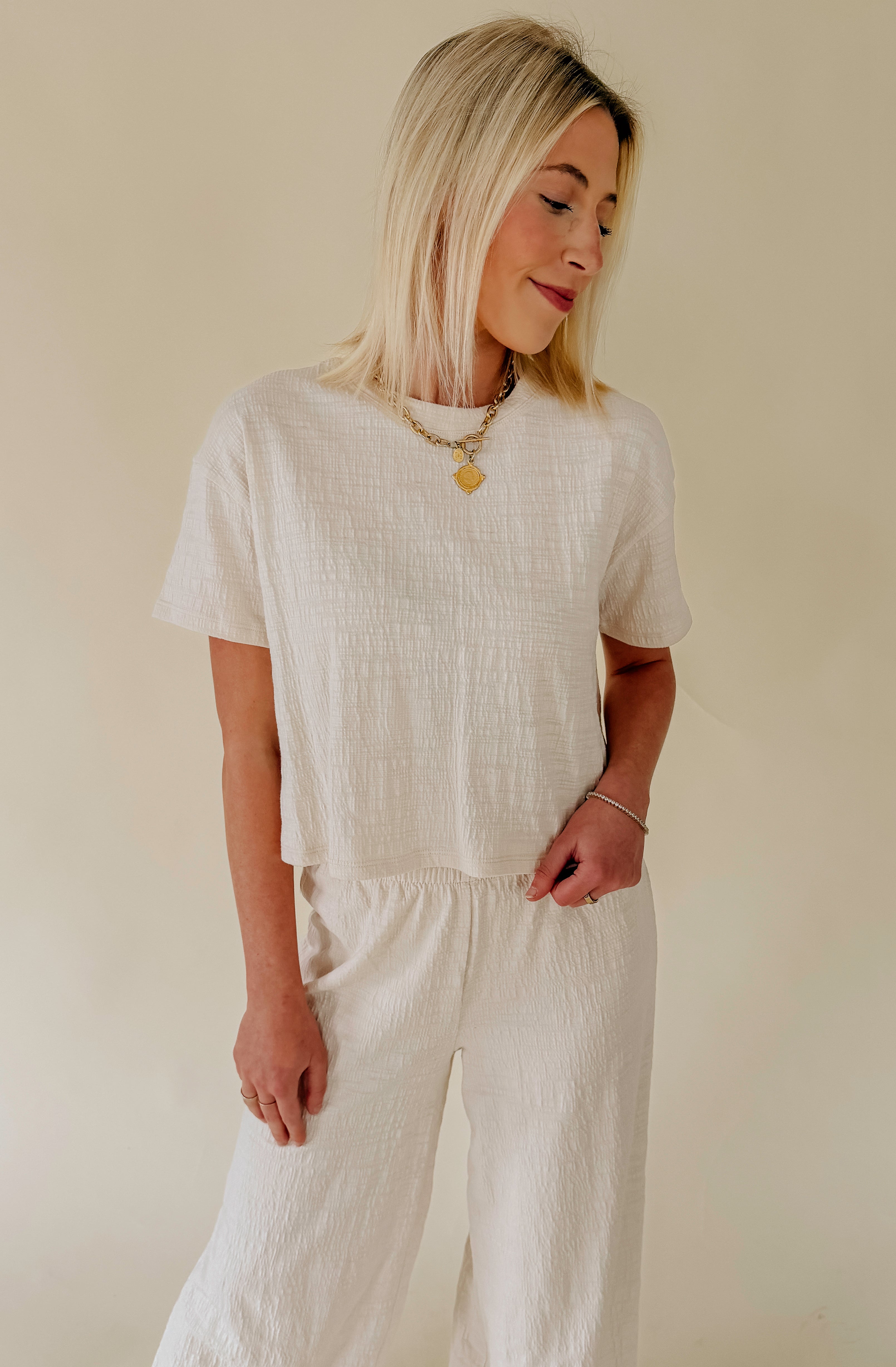 Z SUPPLY SWAY TEXTURED CROPPED TEE