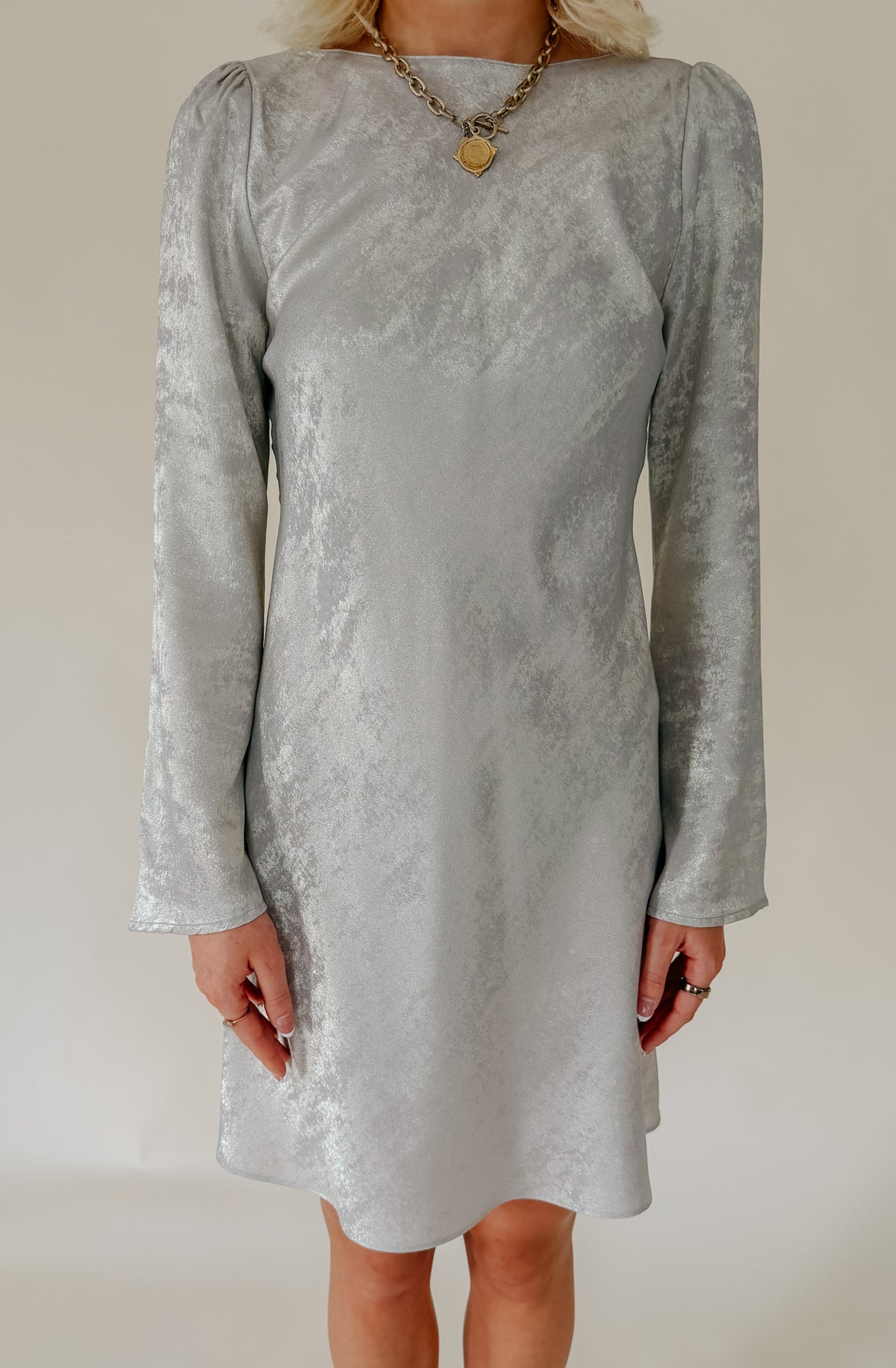 METALLIC SHIMMER DRESS