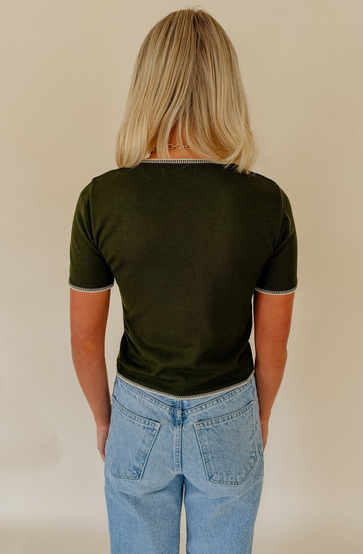 DRESS TO RIO STITCHED KNIT TEE