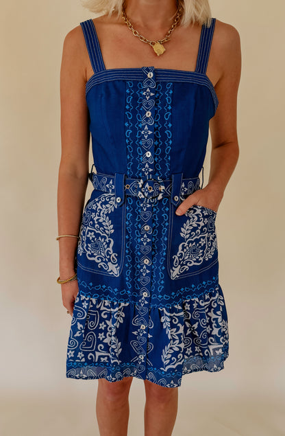 CIEBON ANISE BELTED MINI DRESS