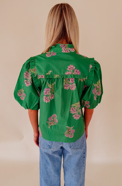THE CAROLINE FLORAL BLOUSE