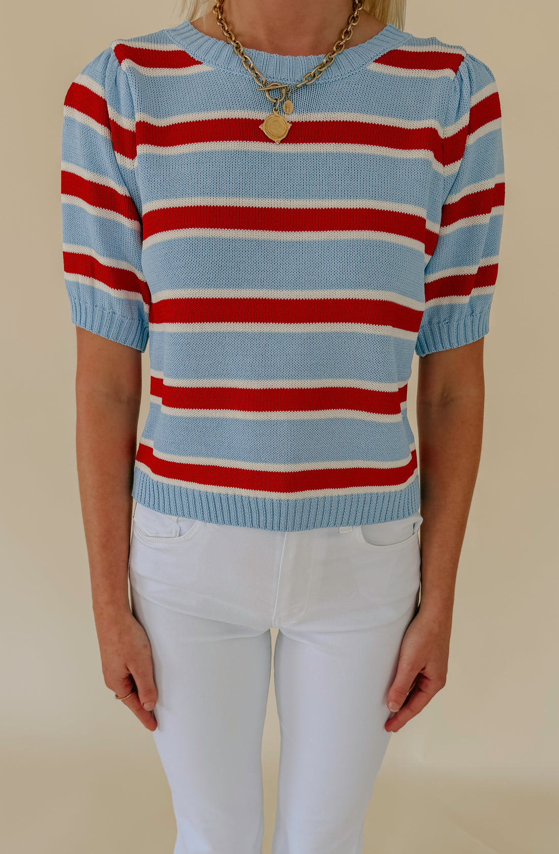 SPARKS FLY STRIPED SWEATER TEE