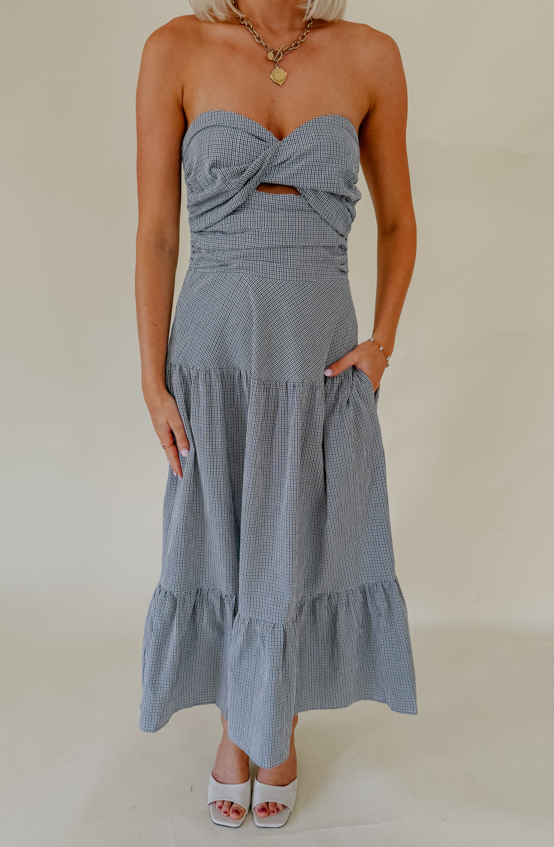 SAINT TROPEZ STRAPLESS MIDI