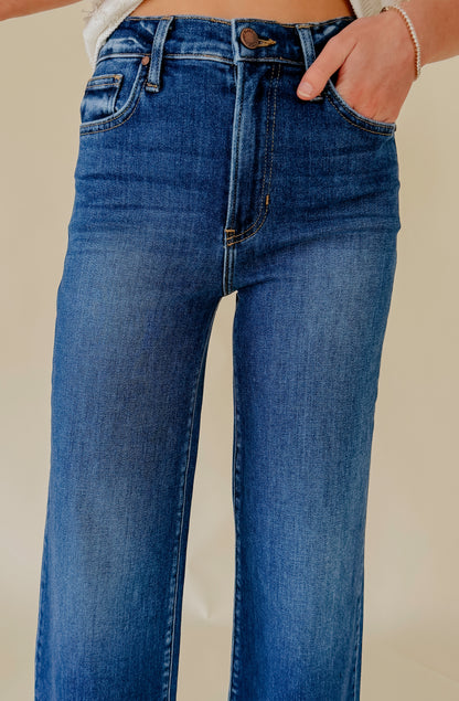 JUST BLACK SYDNEY HIGH RISE WIDE LEG DENIM