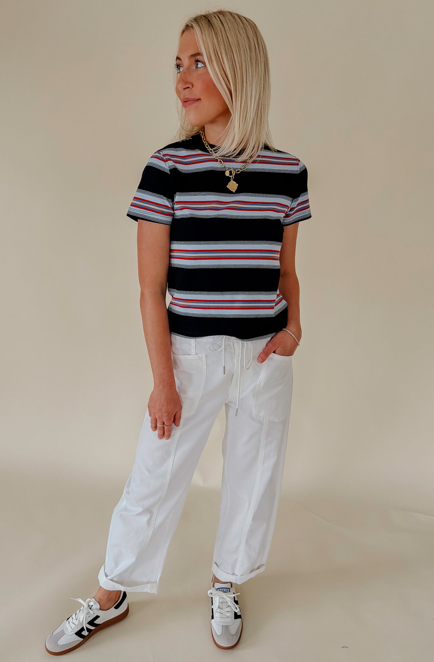 DAZE ZUMA SHADOW STRIPE TEE