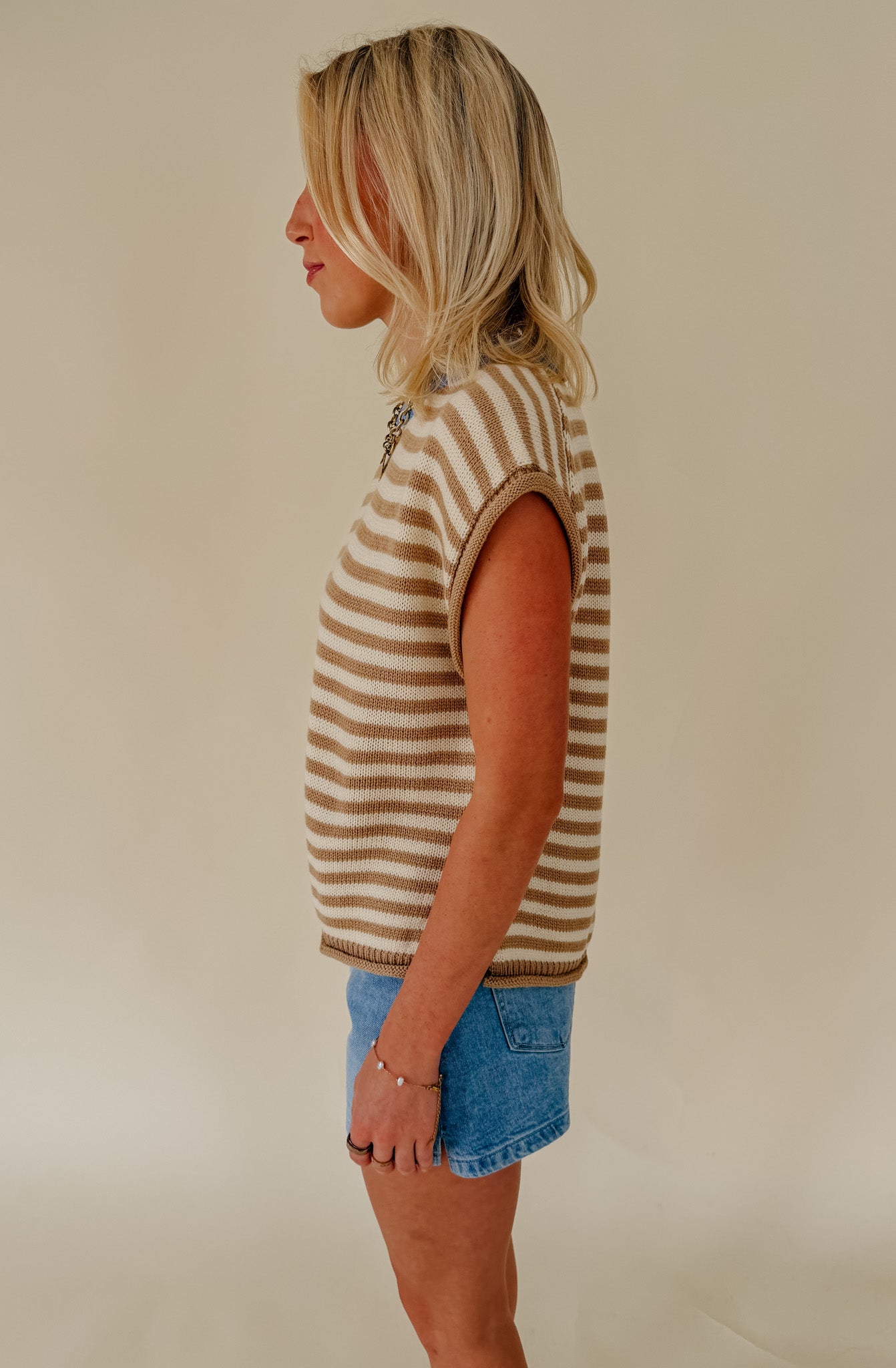 COASTAL STRIPE SWEATER TANK