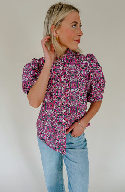 KENNEDY BUTTONED BLOUSE
