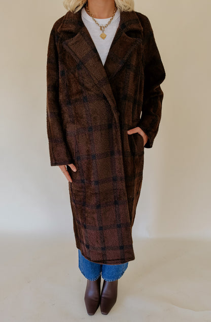 Z SUPPLY CROSBY PLAID COCOON COAT