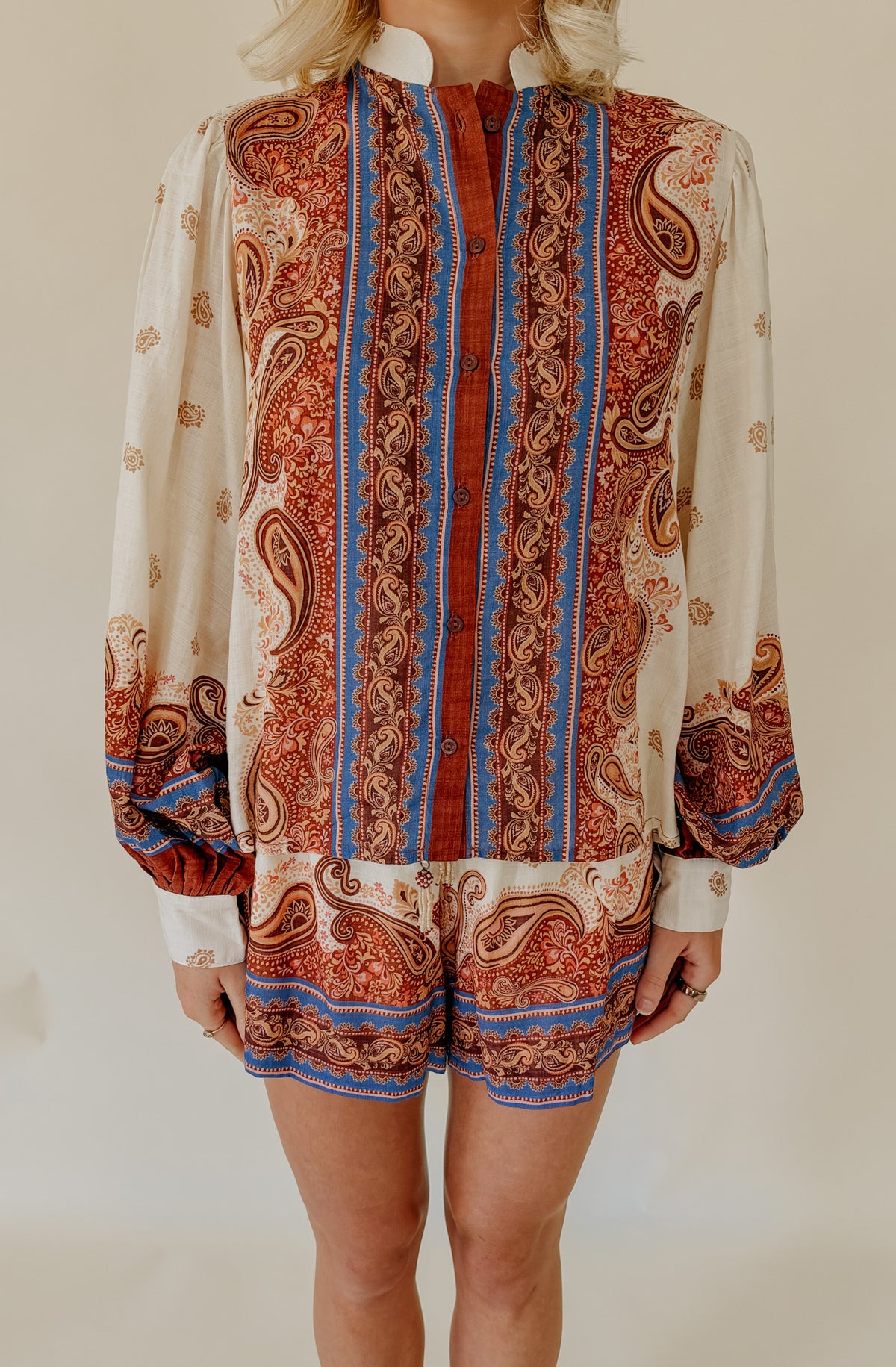 DRESS TO RIO POEMA PRINT BLOUSE