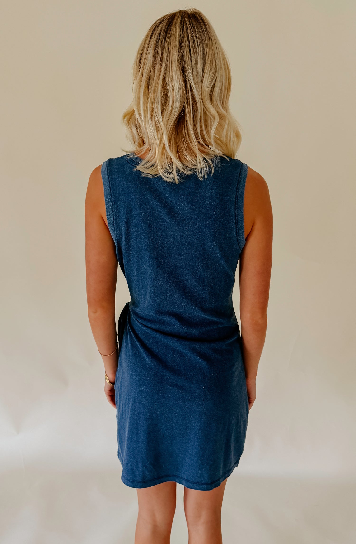 Z SUPPLY MATTIE JERSEY DENIM MINI DRESS