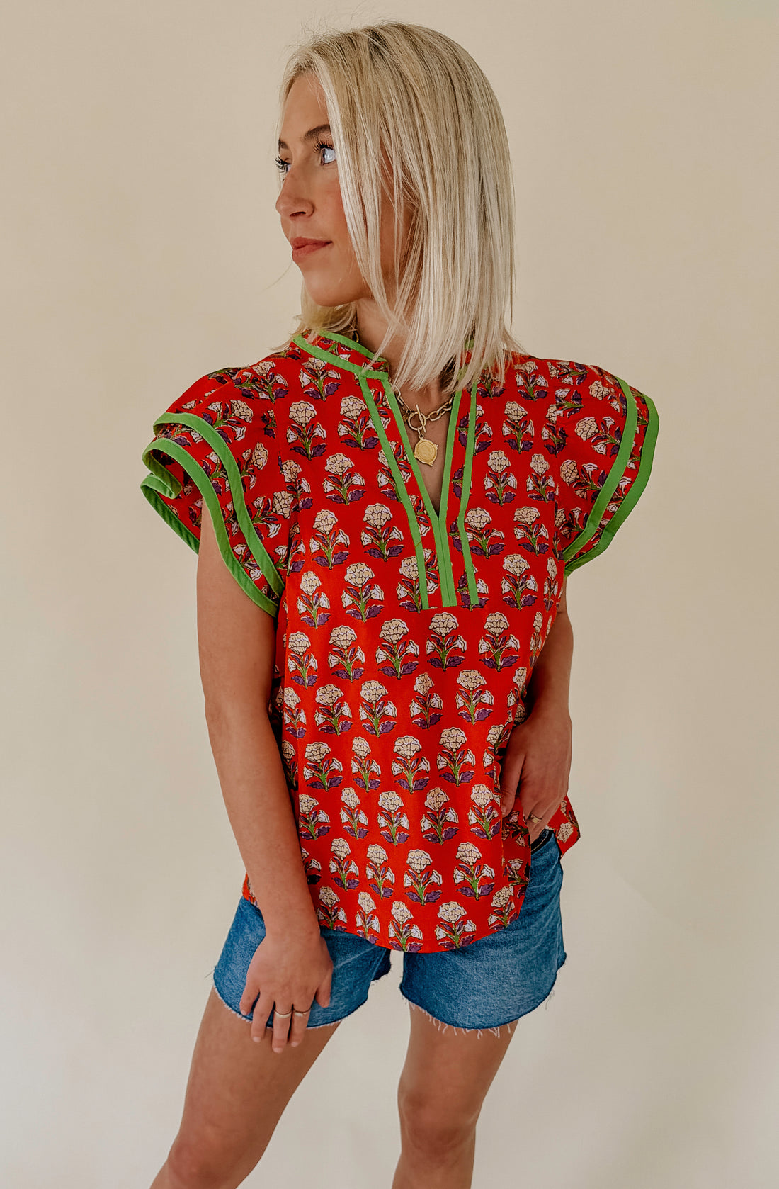 THE QUINN PRINTED BLOUSE