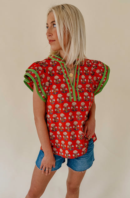 THE QUINN PRINTED BLOUSE