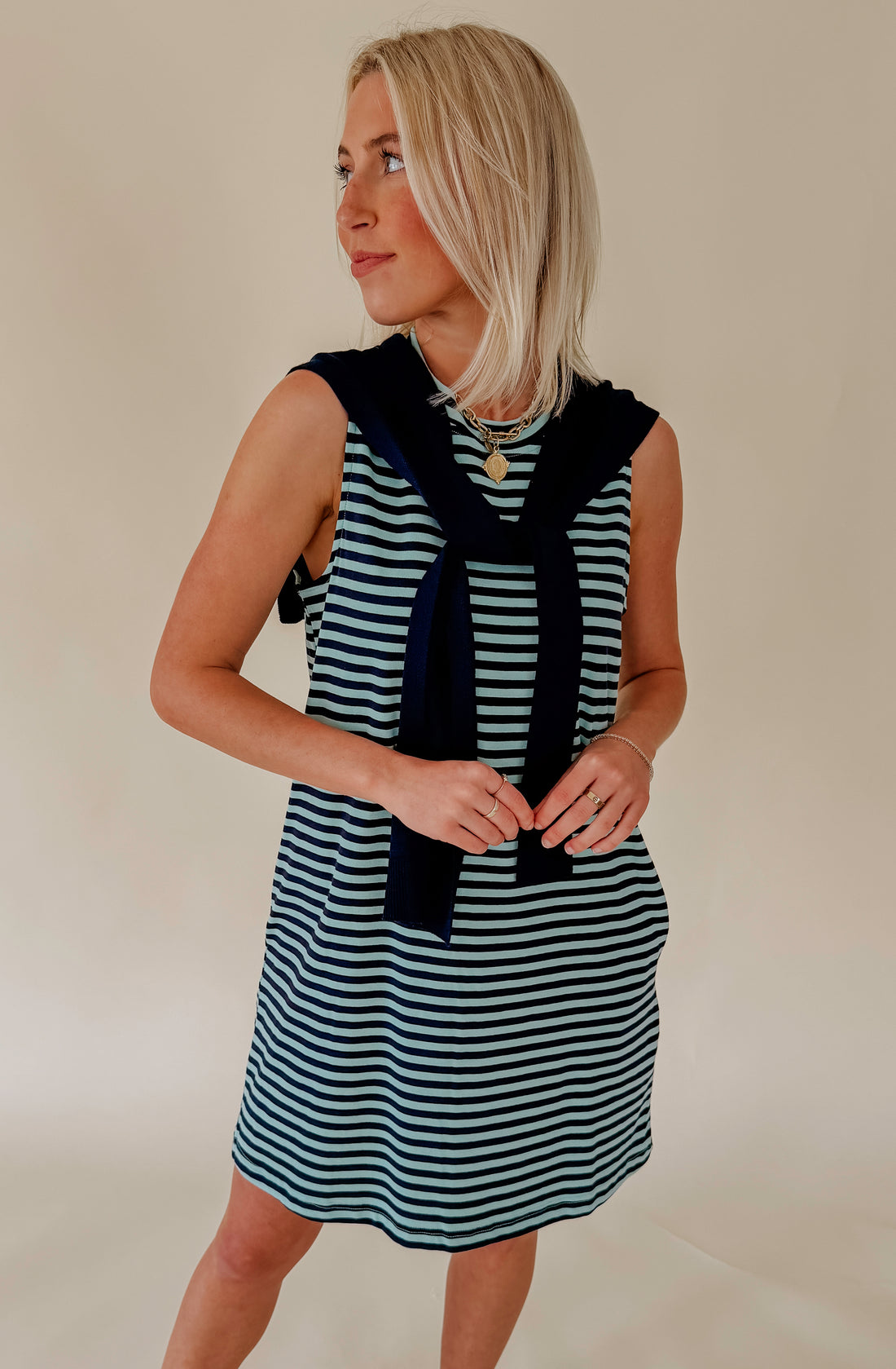 THE CHELSEA CROSSOVER MINI DRESS