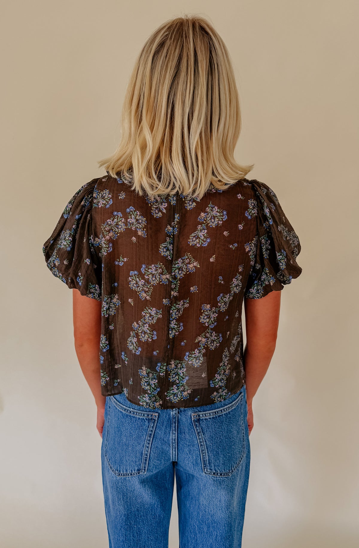 STEVE MADDEN LOLANIE SHEER TOP