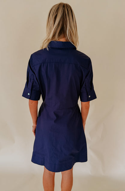 THE ARABELLA POPLIN BLEND MINI DRESS