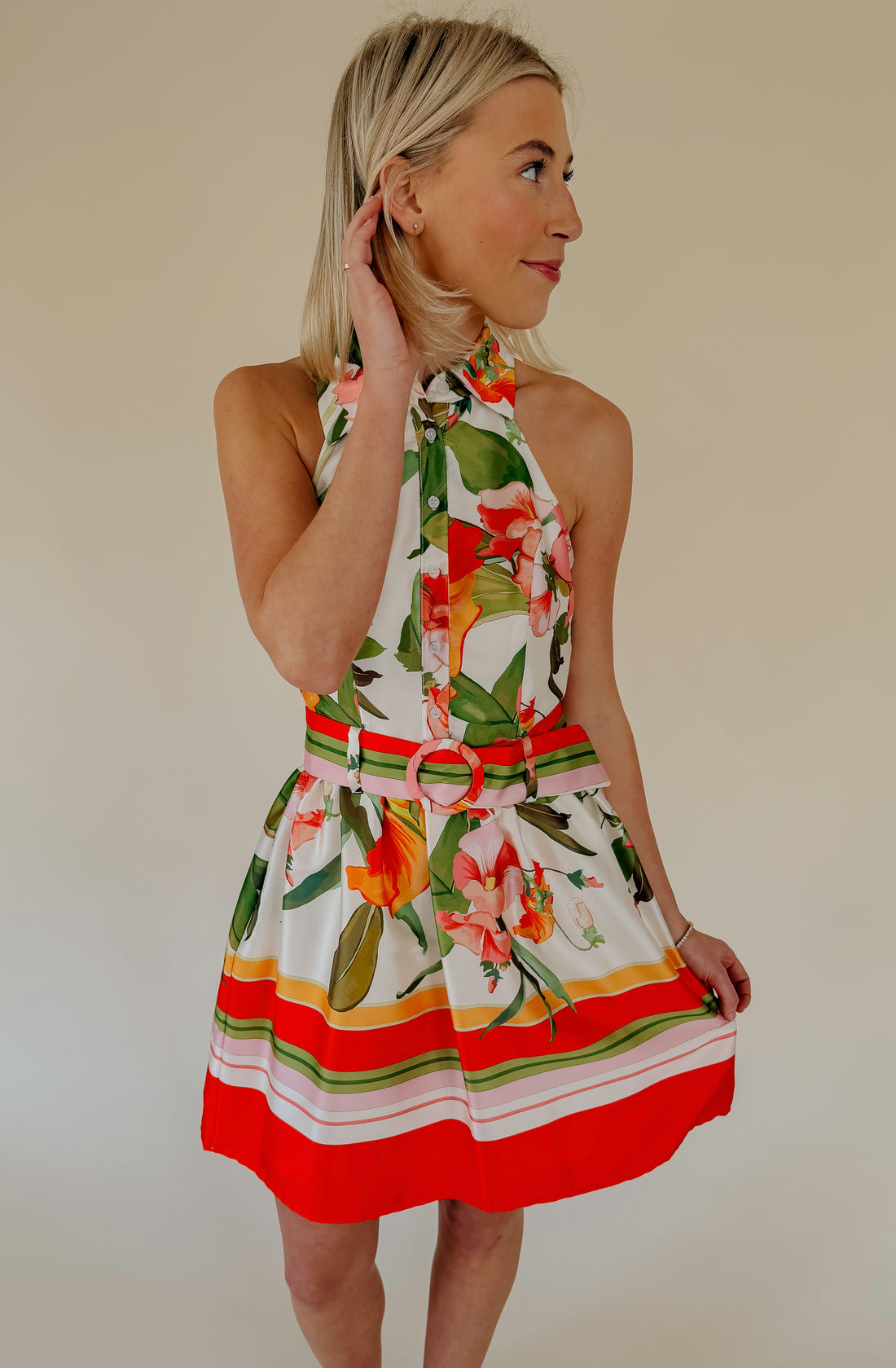 LAVENDER BROWN RAYNA DRESS