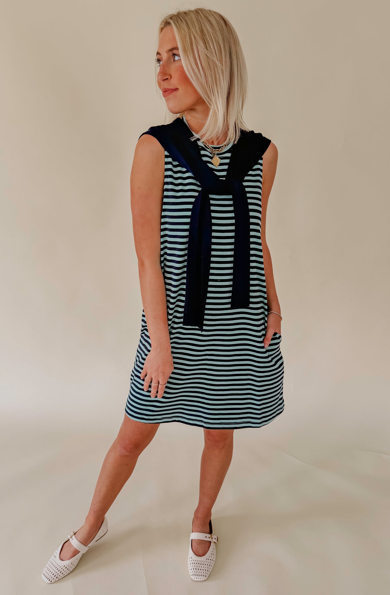 THE CHELSEA CROSSOVER MINI DRESS