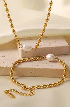 GEORGIE SANTORINI GOLD PEARL BRACELET