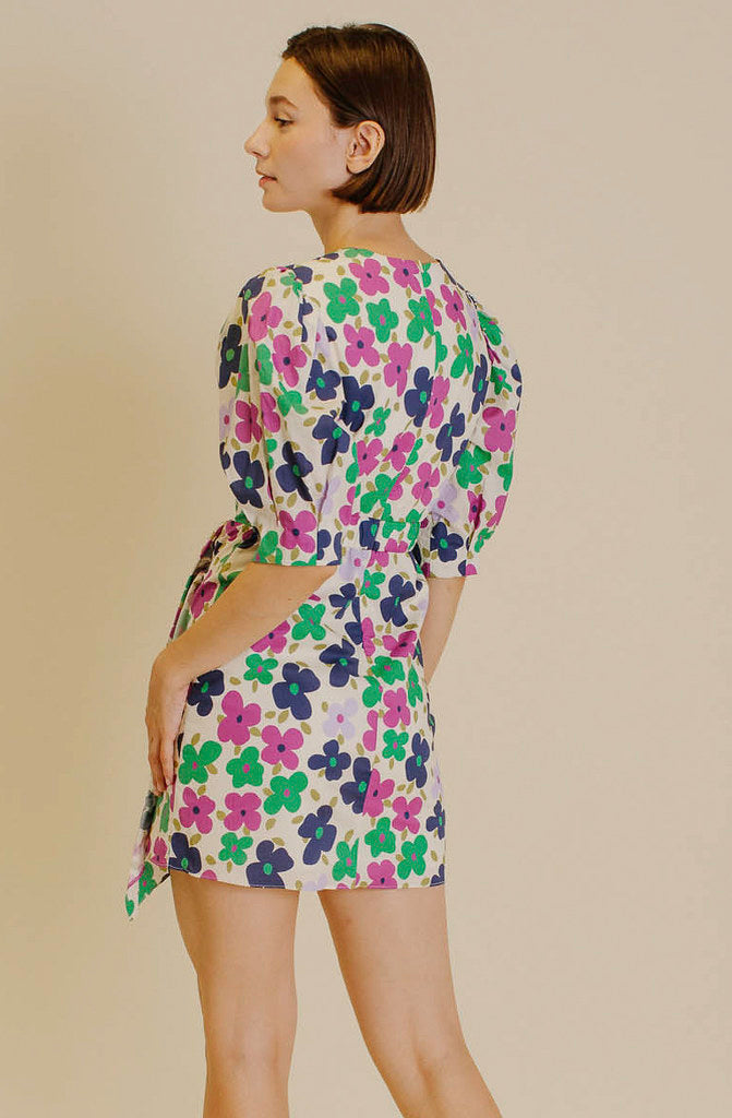 THE SASHA RUCHED MINI DRESS