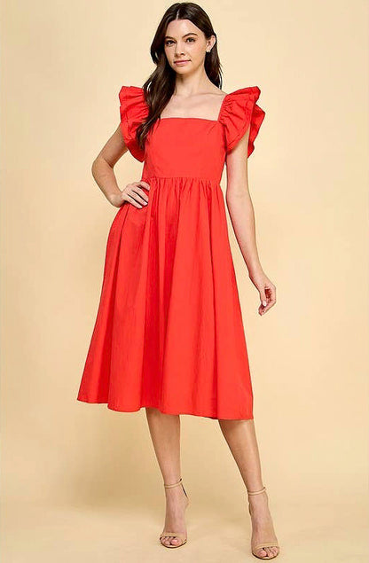 DOWN THE AISLE MIDI DRESS