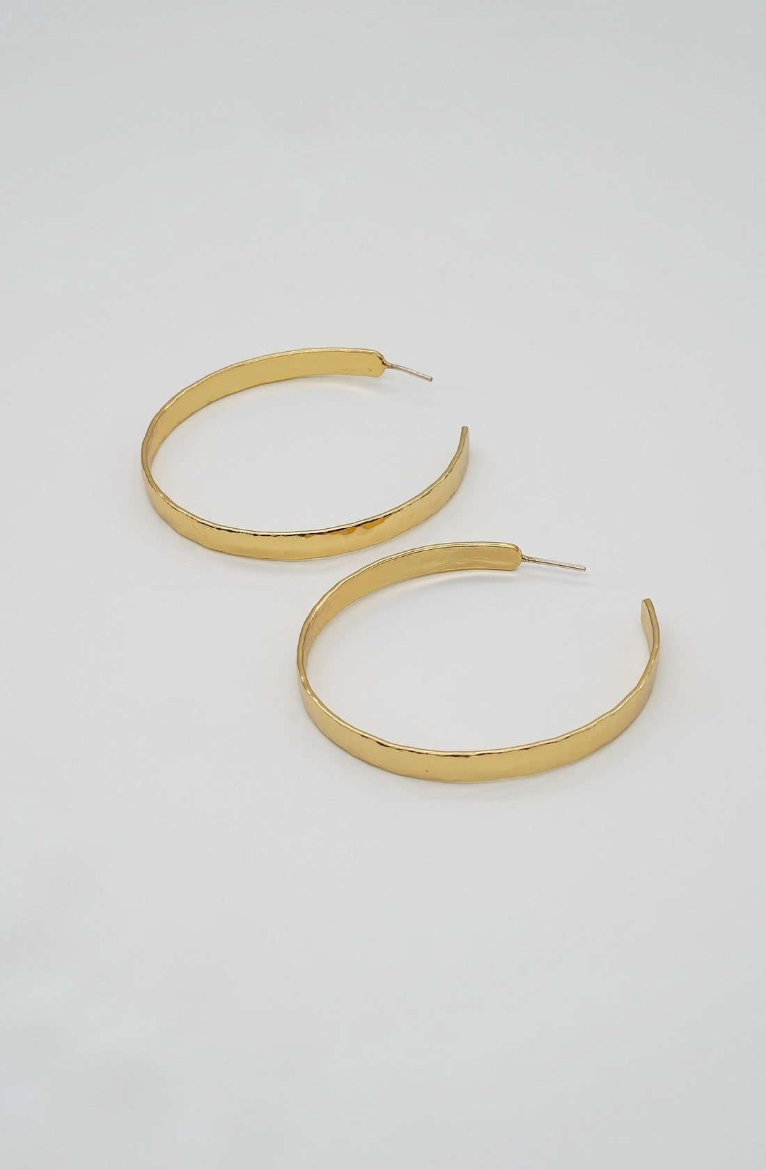 BRENDA GRANDS PERFECT LOVE HAMMERED HOOPS BIG