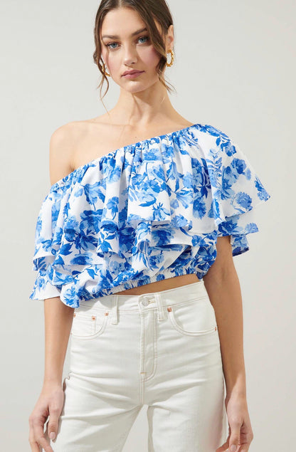 THE ANTOINETTE ONE SHOULDER BLOUSE