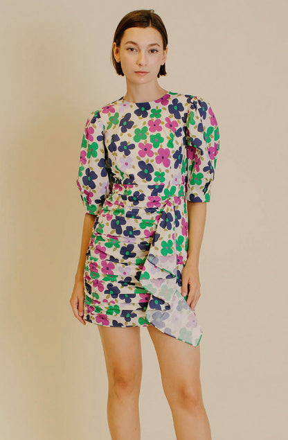 THE SASHA RUCHED MINI DRESS