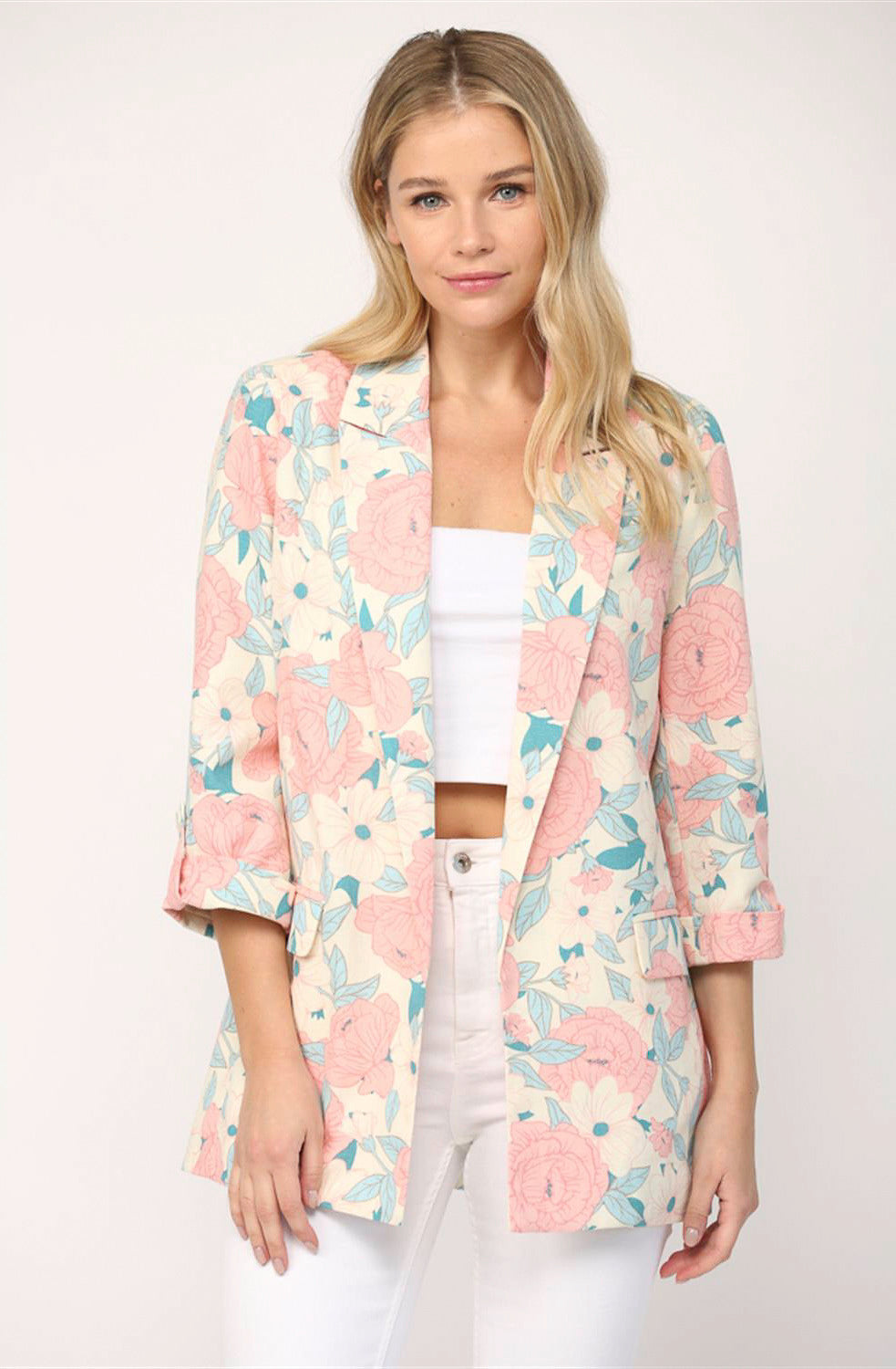 THE EMERSON FLORAL BLAZER